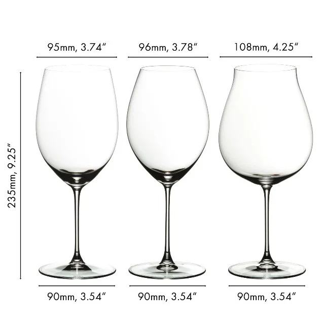 Riedel Veritas Tasting Set Red Wine Glasses (Set of 3) - Image 3