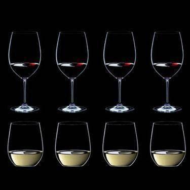 Riedel Vinum Bordeaux (4 Glasses) & O Viognier (4 Tumblers) - Image 3