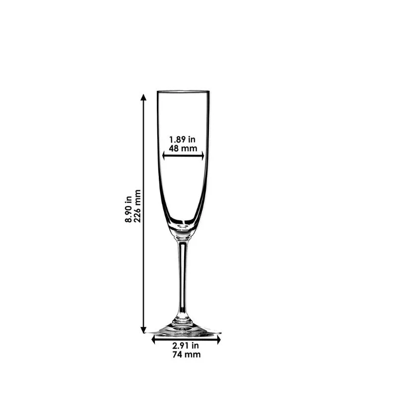 Riedel Vinum Prosecco Glasses (Pair) - Image 5